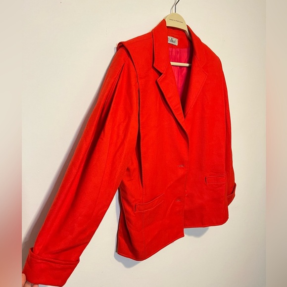 Vintage Blazer Coat 100% Virgin Wool - Picture 4 of 4